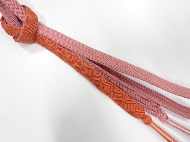 未使用品　正絹　手組帯締め